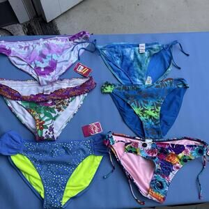 Lot Of 6  New  Swimsuit Bikini Bottoms Sz Juniors XL